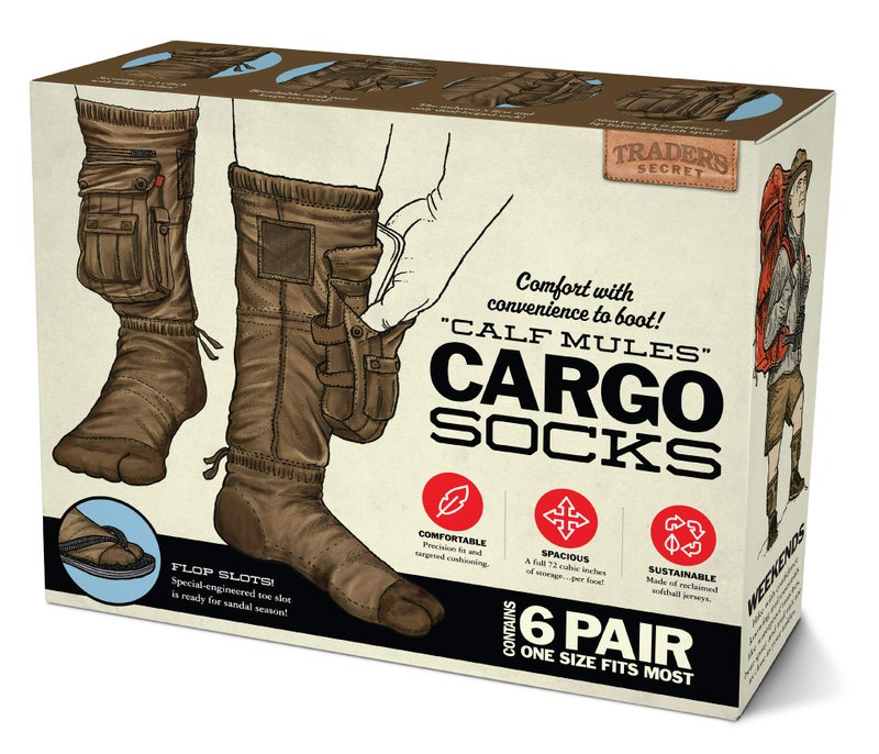 Prank Pack Prank-O Cargo Socks â€“ Funniest Prank Gift Box | Hilarious Empty Gag Gift for White Elephant & Christmas 2025 | Funny Gift Box for Coworkers, Friends & Men Who Have Everything, As Seen on Shark Tank - Image 1